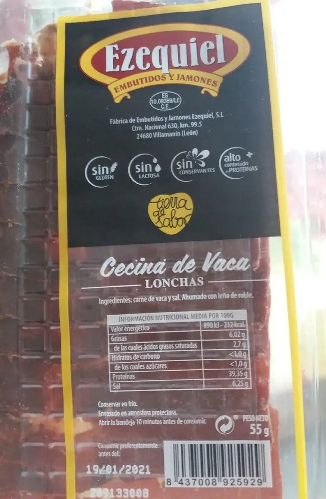 Cecina de vaca