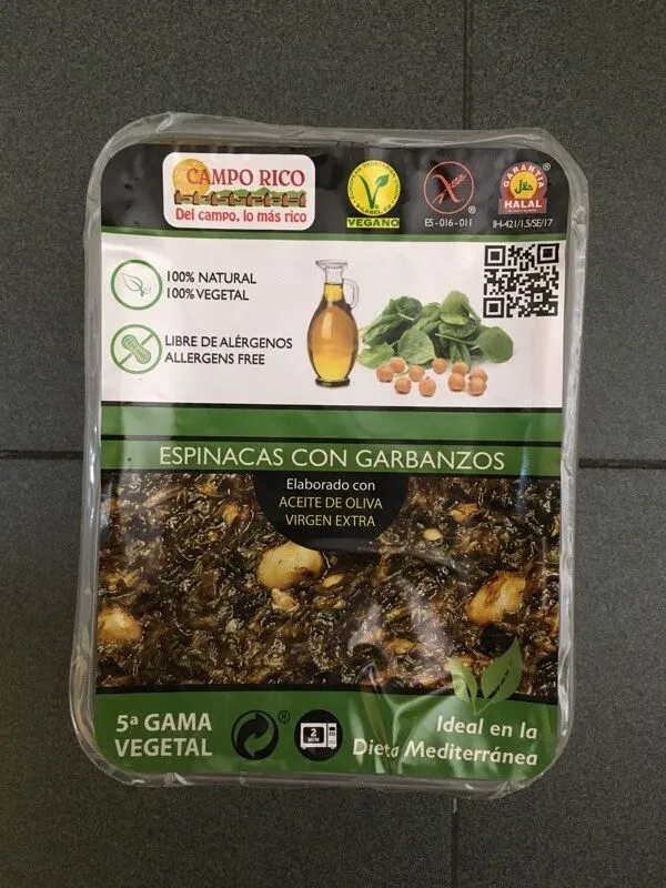 Espinacas con garbanzos