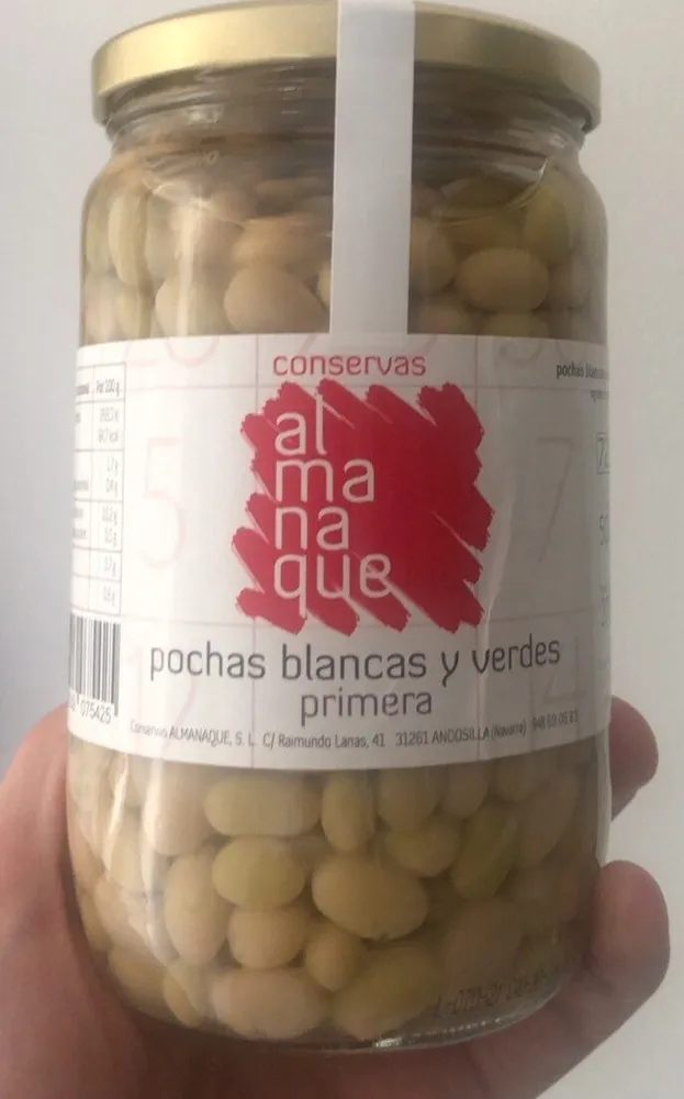 Pochas blancas y verdes