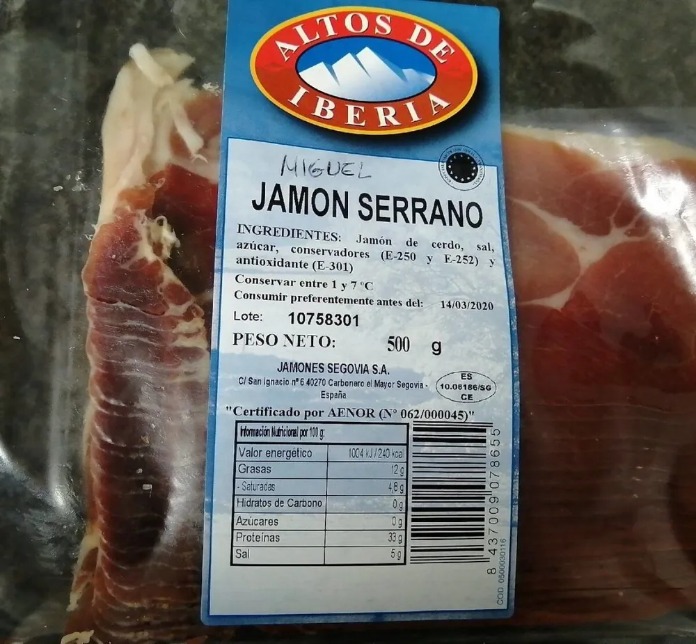 Jamón serrano