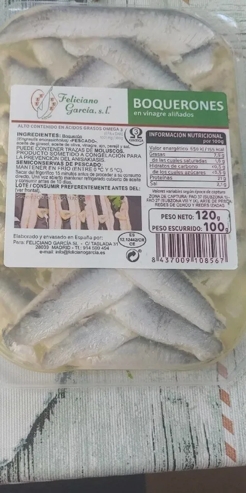 Boquerones en Viagra aliñados