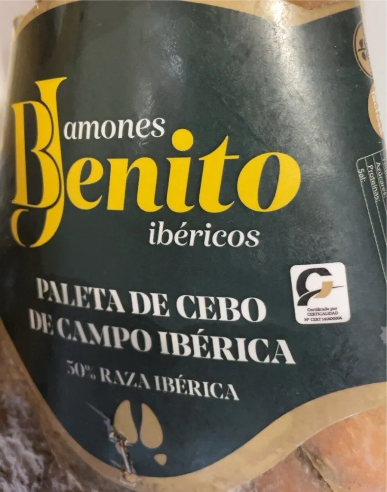 Paleta de cerdo de campo ibérica