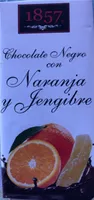 Chocolate negro con naranja y jengibre