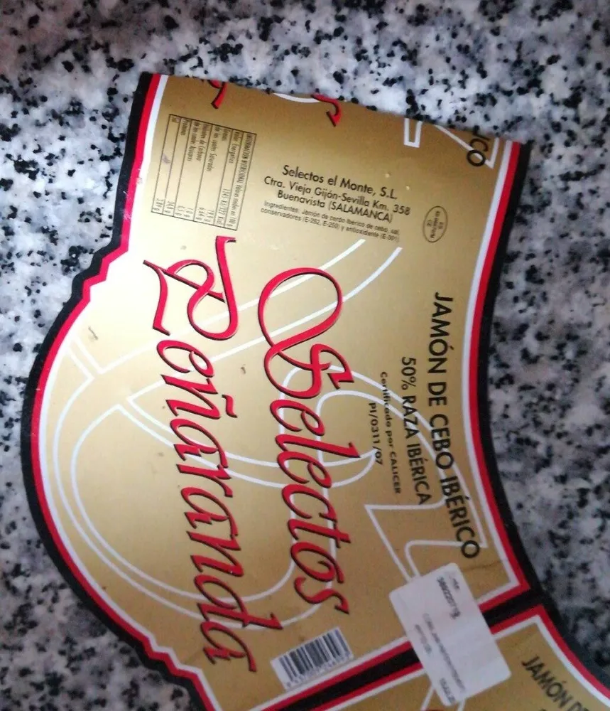 Jamón de cebo ibérico