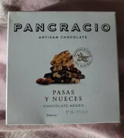 Chocolate negro, pasas y nueces  (artesano)