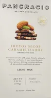Chocolate con leche y frutos secos caramelizados