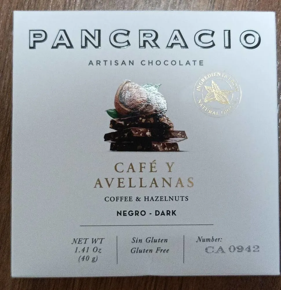 Café y avellanas negro