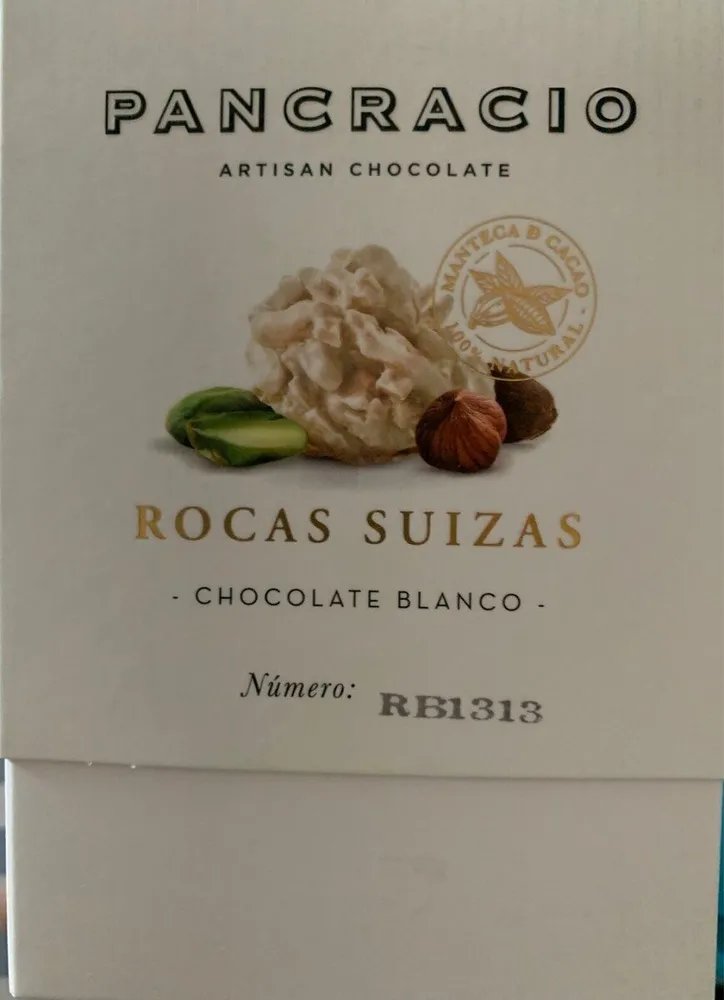 Rocas suizas chocolate blanco