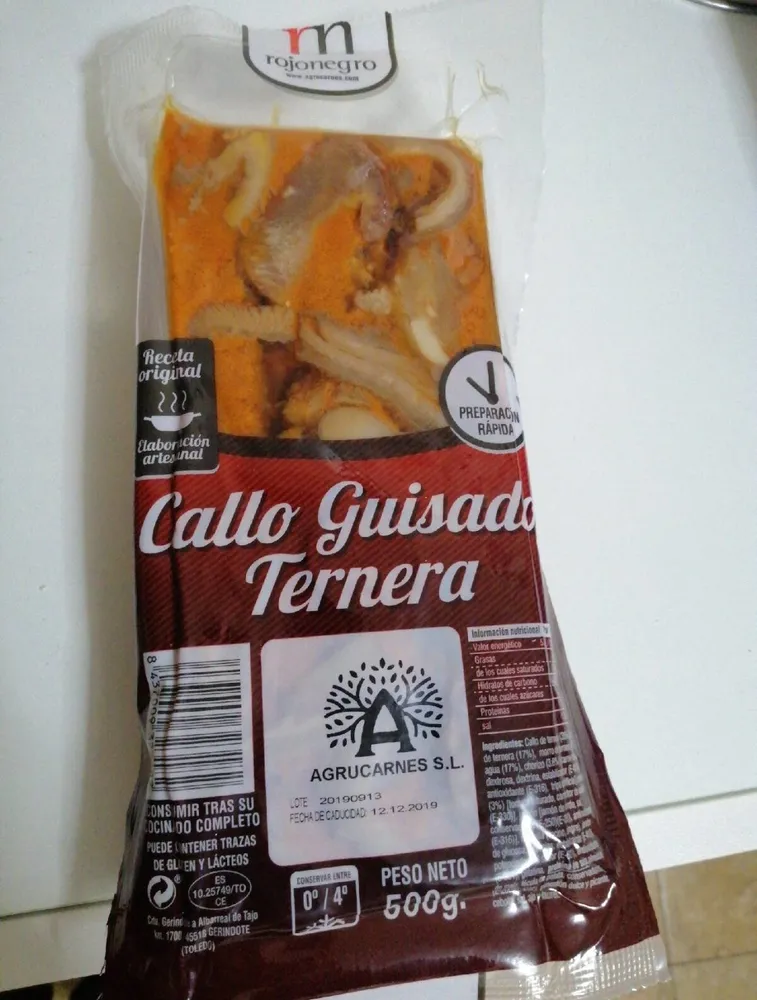 Callo Guisado Ternera