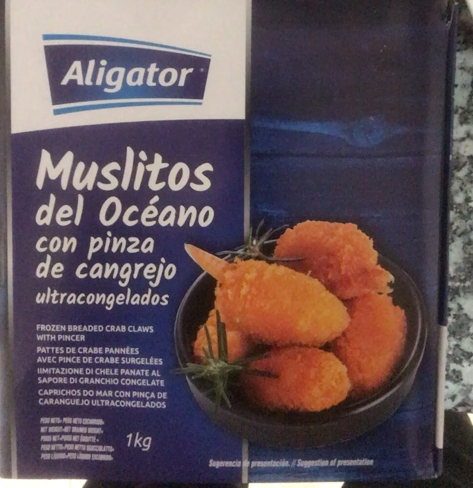 Muslitos del oceano con pinza de cangreji
