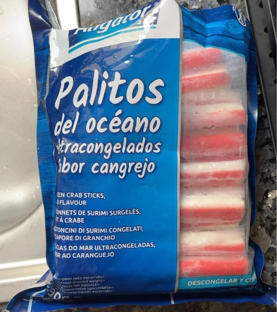 Palitos del océano ultracongelados sabor cangrejo