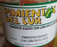 Pimientos asados con leña en su jugo