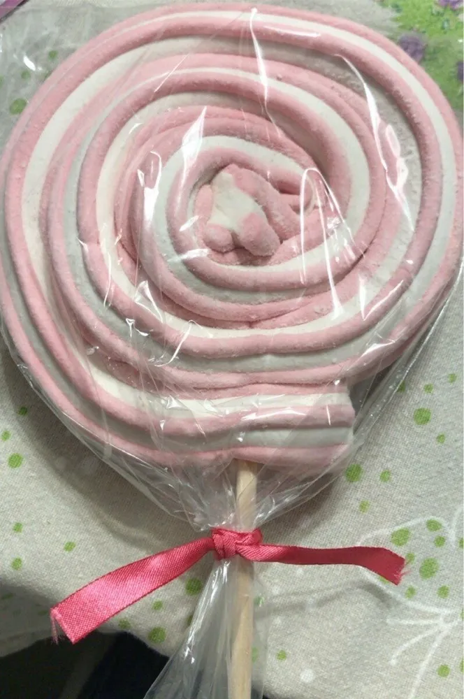 Mashmallow lollipop pink