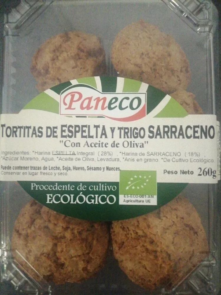 Tortitas de espelta y trigo sarraceno