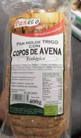 Pan de molde de trigo con copos de avena