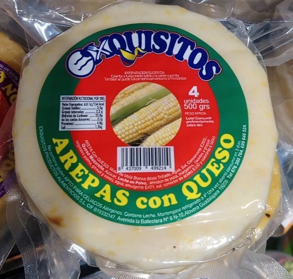 Arepas con queso