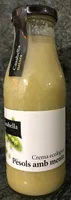 Crema ecològica. Pesols amb menta