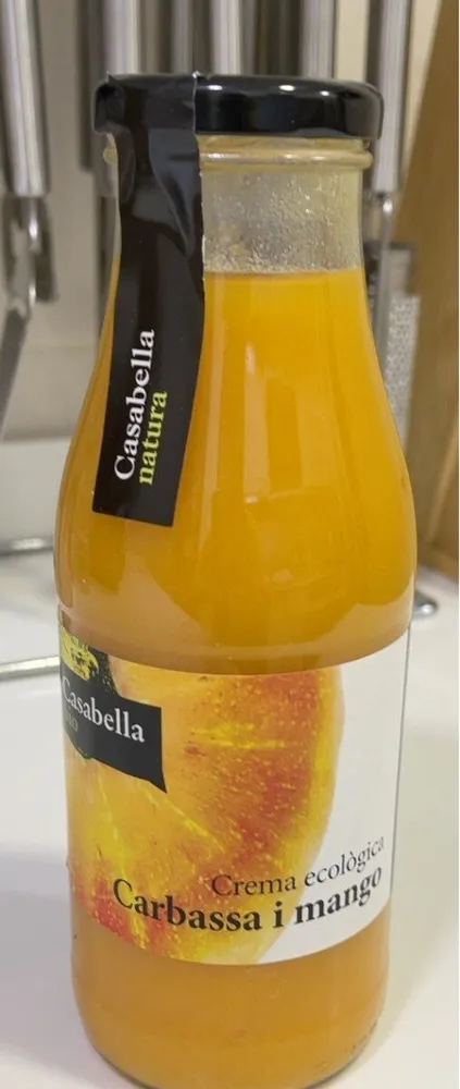 Crema ecològica carbassa i mango