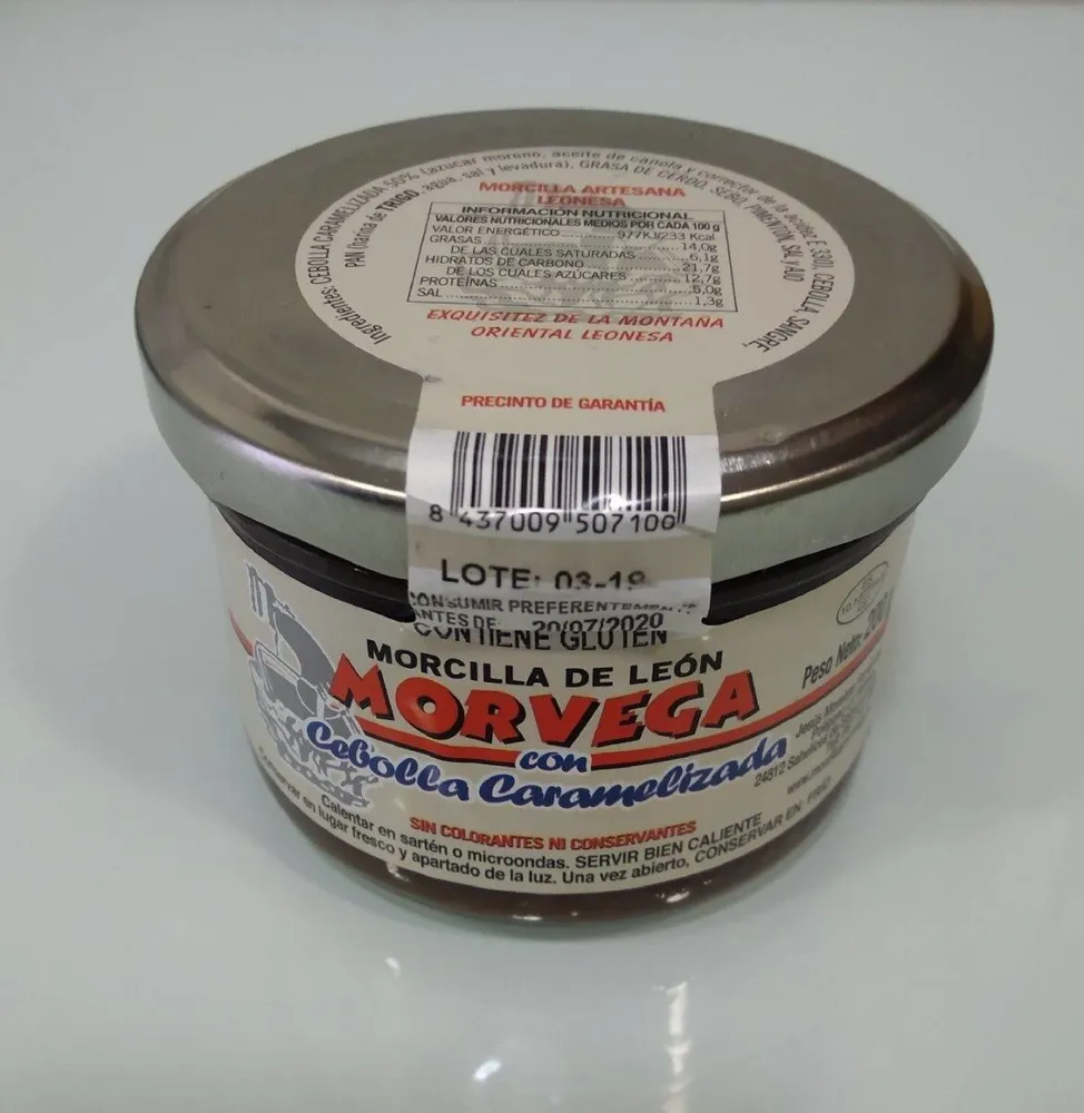 Morcilla de Leon con cebolla caramelizada