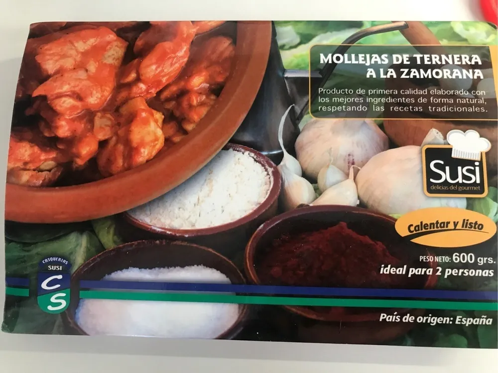 Mollejas de ternera a la zamorana