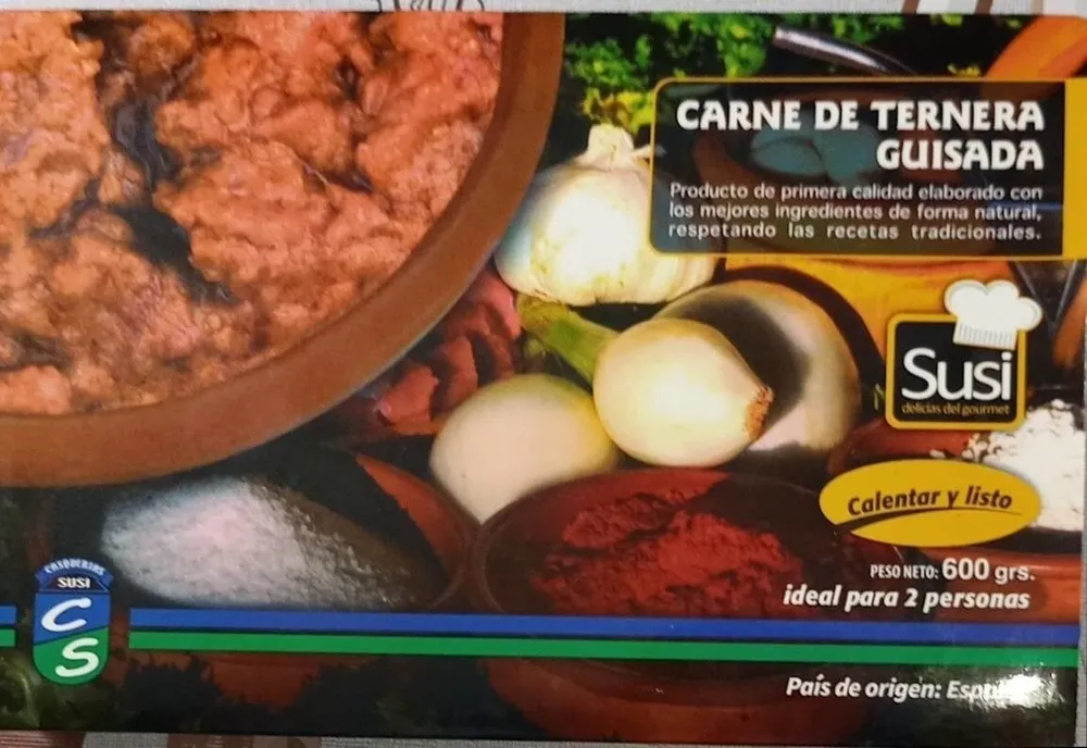 Carne de ternera guisada