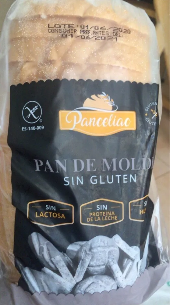 Pan de molde sin gluten
