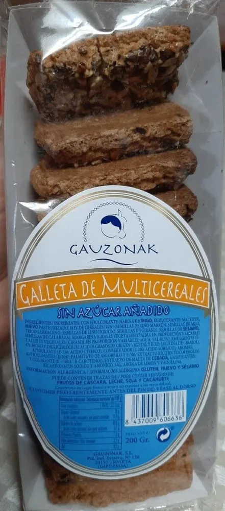 Galleta de multicereales