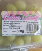 Uva sabor algodón de azucar