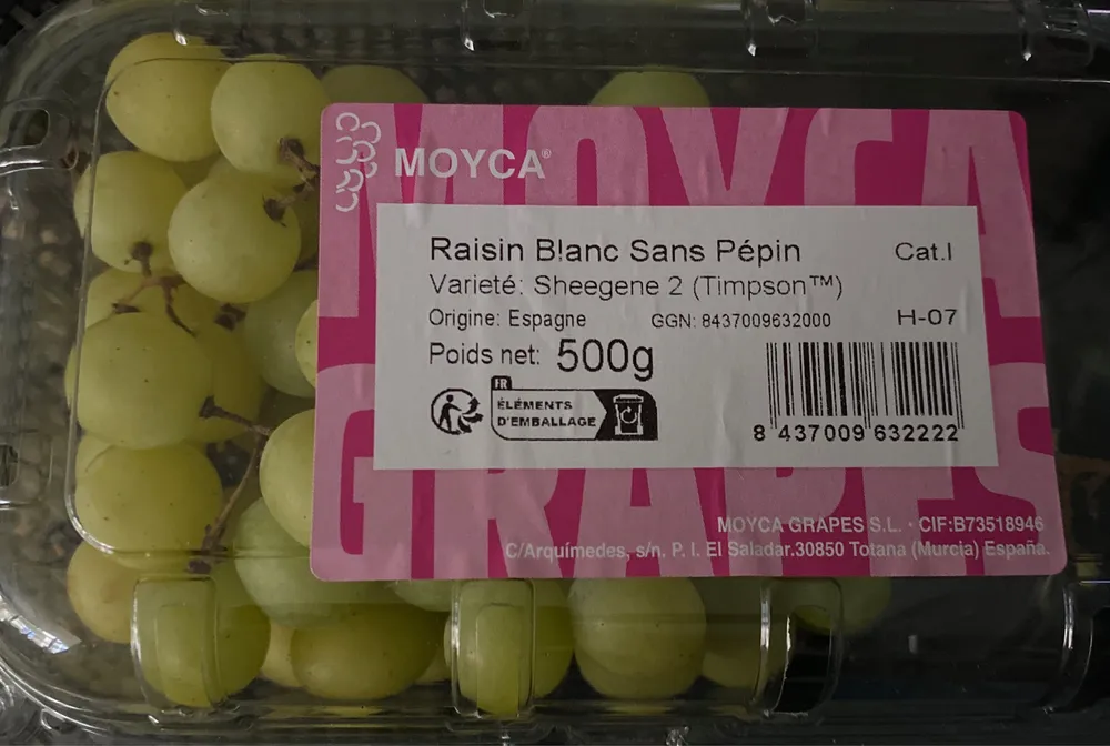 Raisin Blanc Sans Pépins
