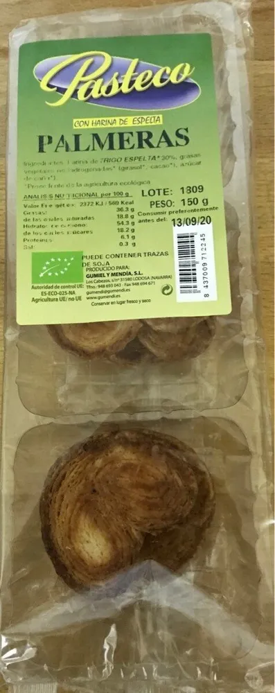 Palmeras con Harina de Espelta