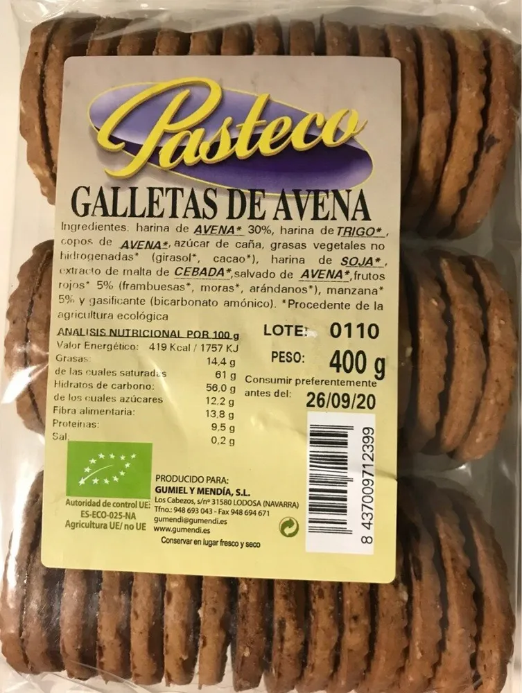Galletas de avena