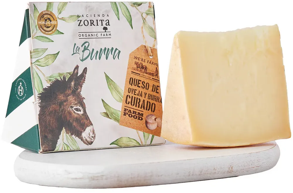 Queso curado de leche de burra y oveja