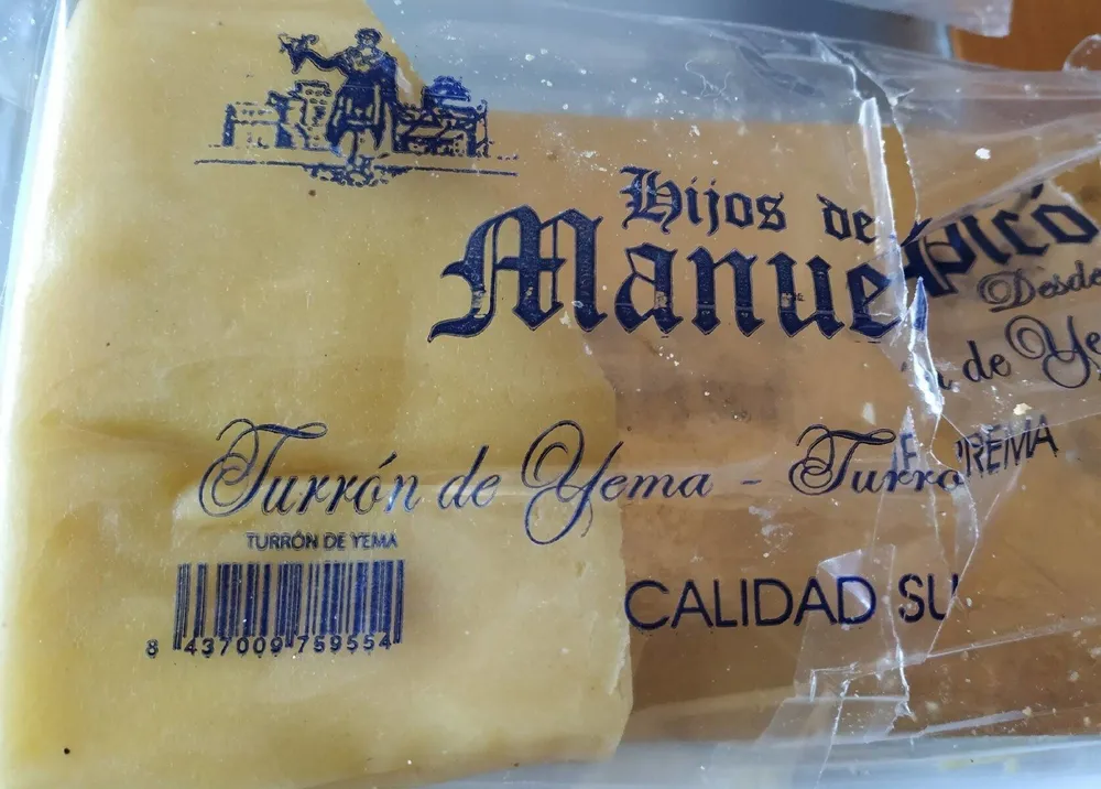 Turrón de yema