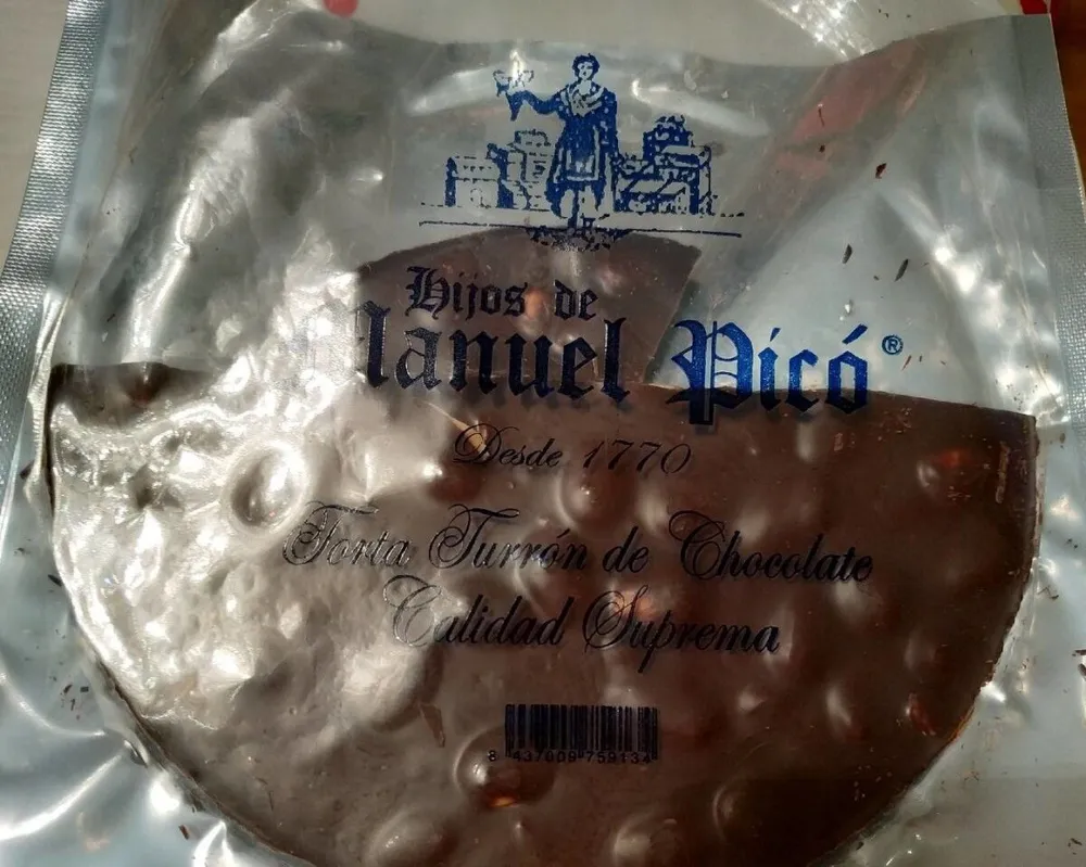 Torta turrón de chocolate