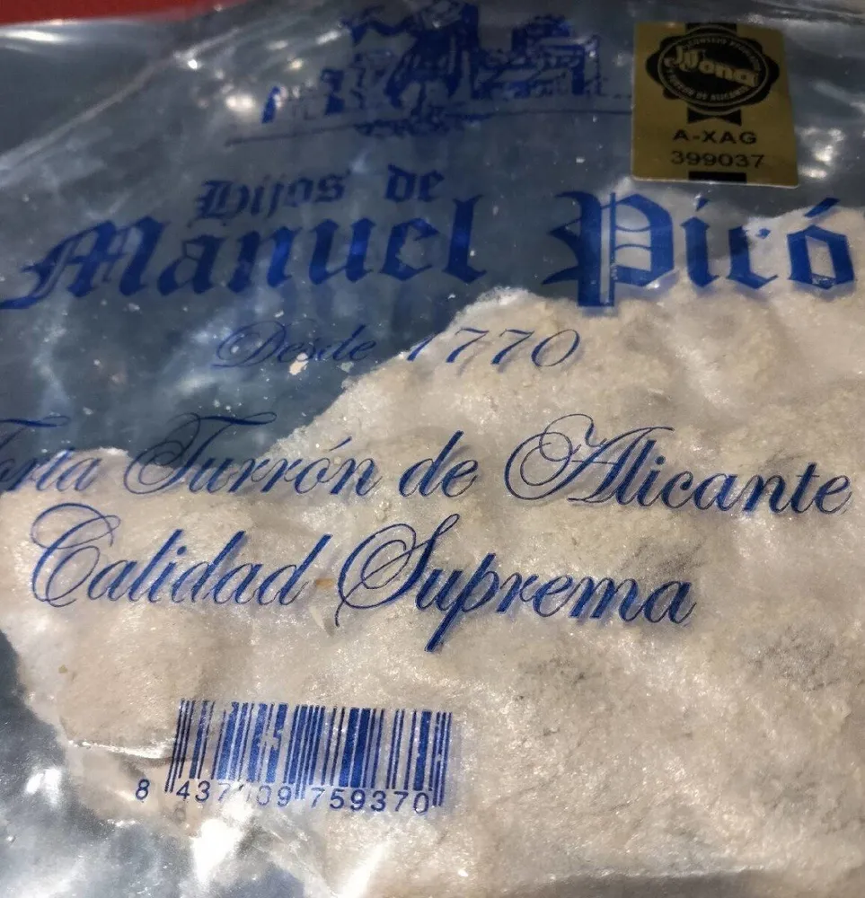 Torta turrón de Alicante