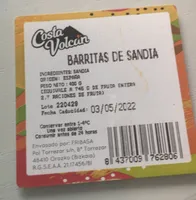 Barritas de sandía
