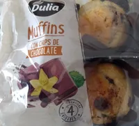 Muffins con chips de chocolate
