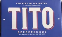 Berberechos al natural en agua de mar