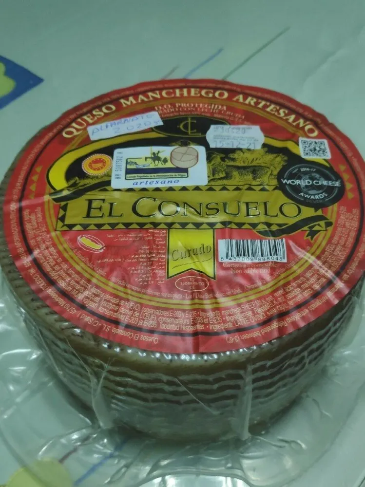 Queso manchego artesano curado