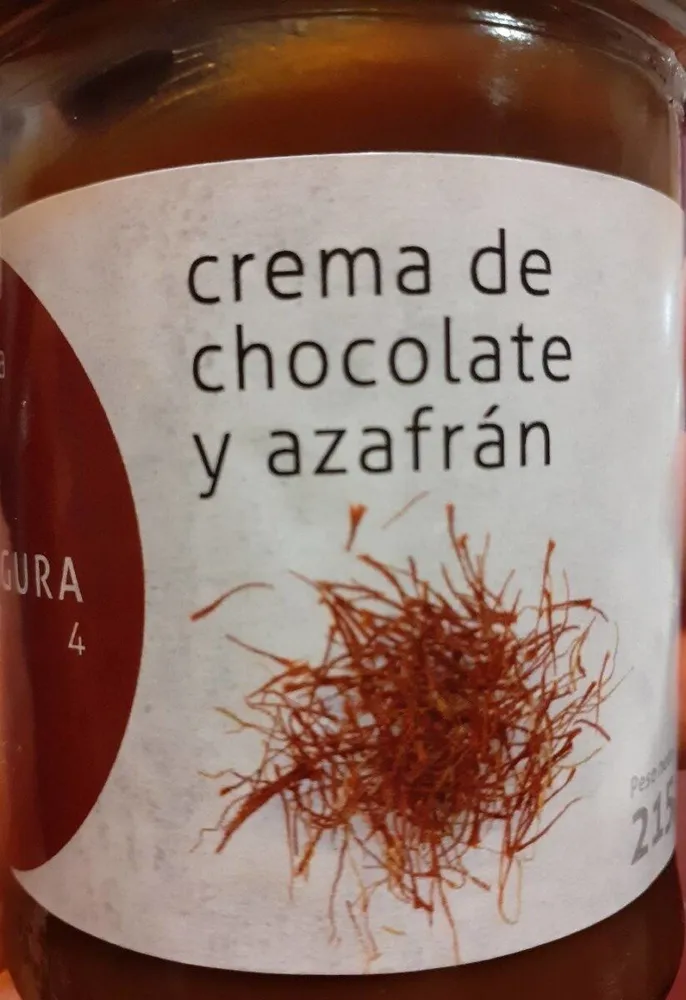 Crema de chocolate y azafrán