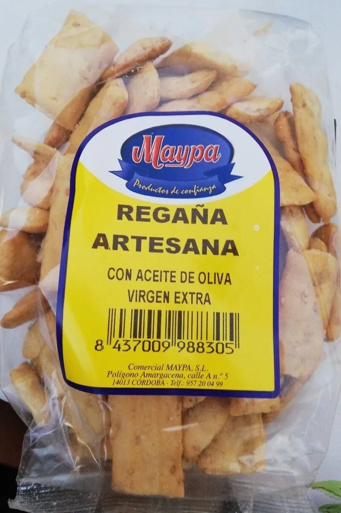 Regaña artesana con aceite de oliva virgen extra