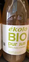 Bio pur jus 100% poire et citron