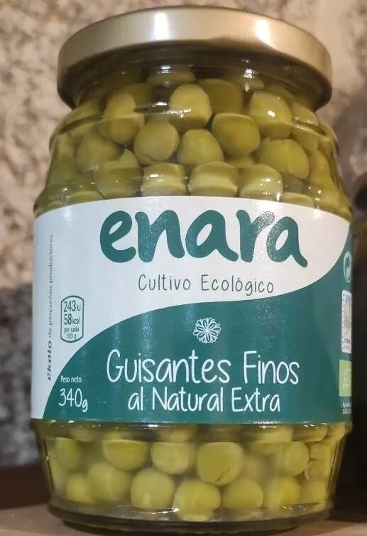 Guisantes finos al natural Extra Ecológicos