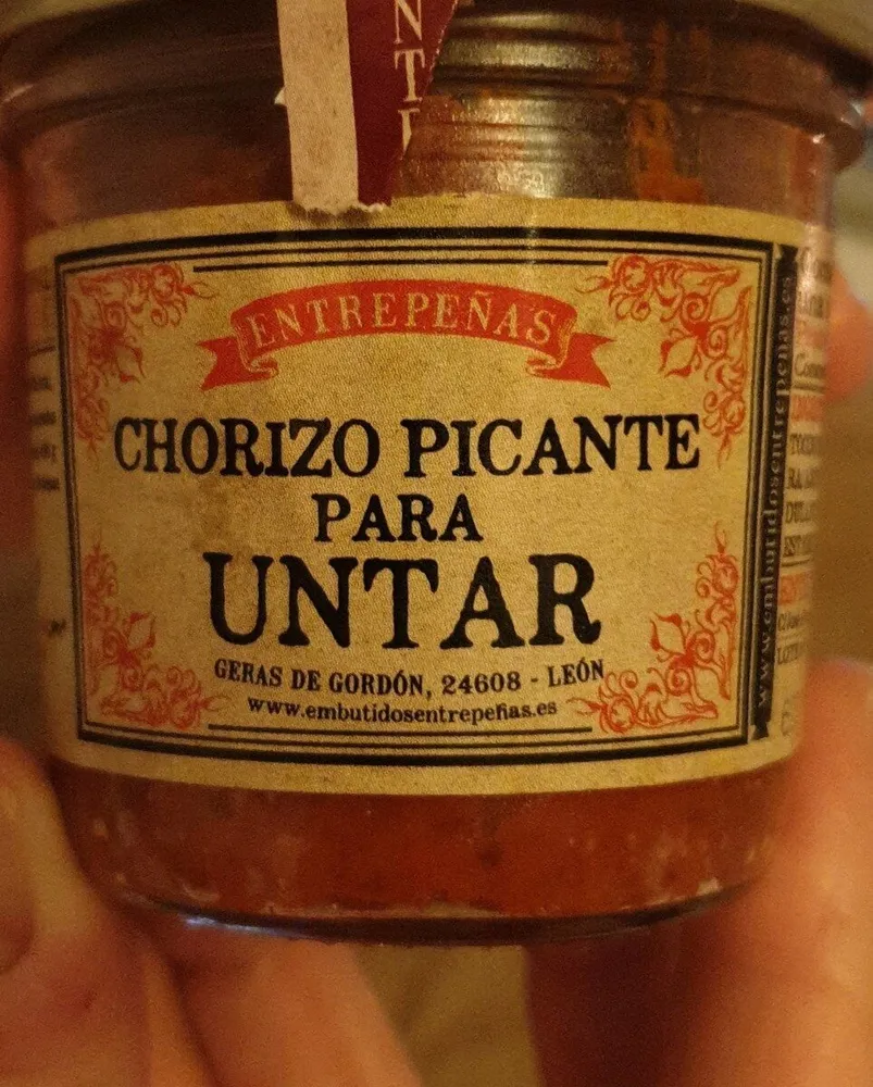 Chorizo picante para untar