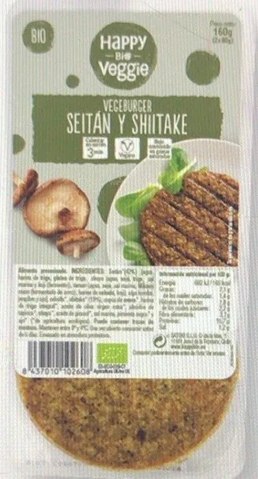 Happy bio vegurger seitan-shitake