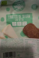Libritos de seitán con queso