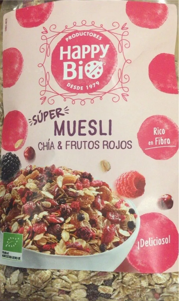 Muesli chía y frutos rojos