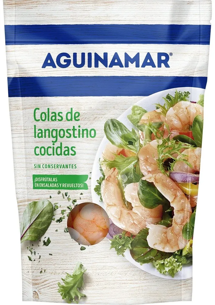 Colas de langostino cocidas