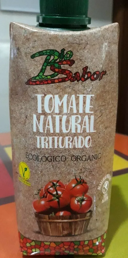 Tomate natural triturado Bio sabor