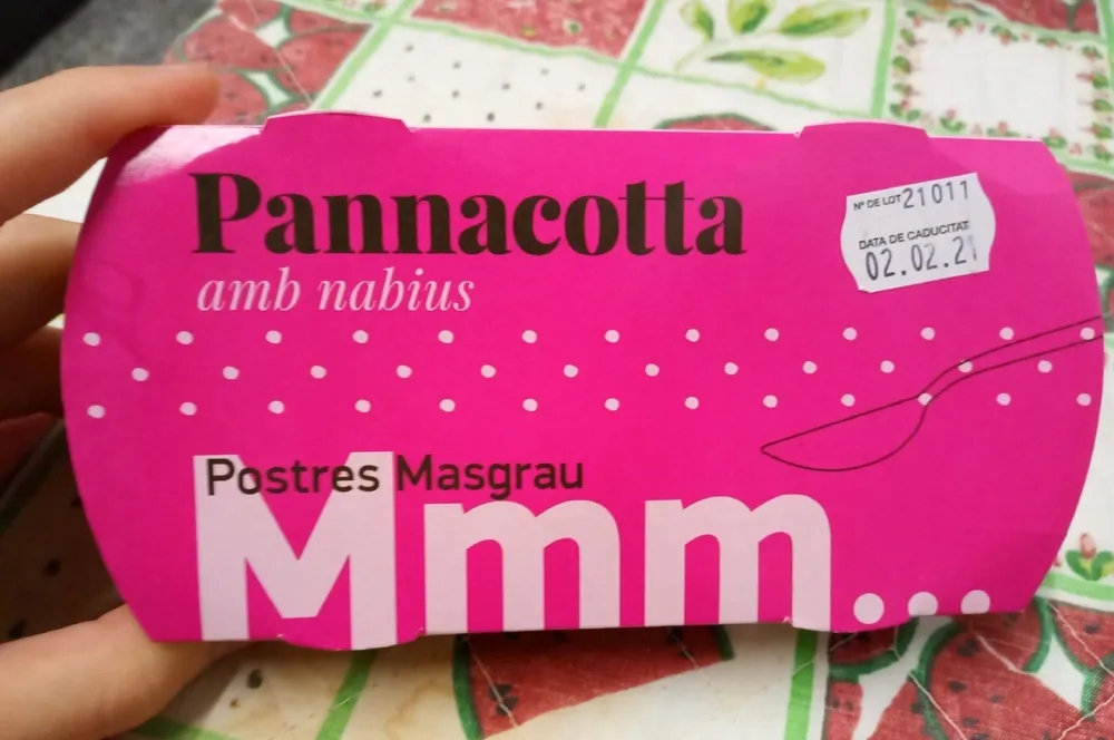 Pannacotta amb nabius